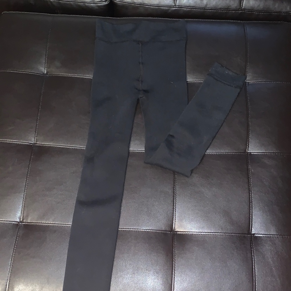 Black Fleece Lined Leggings